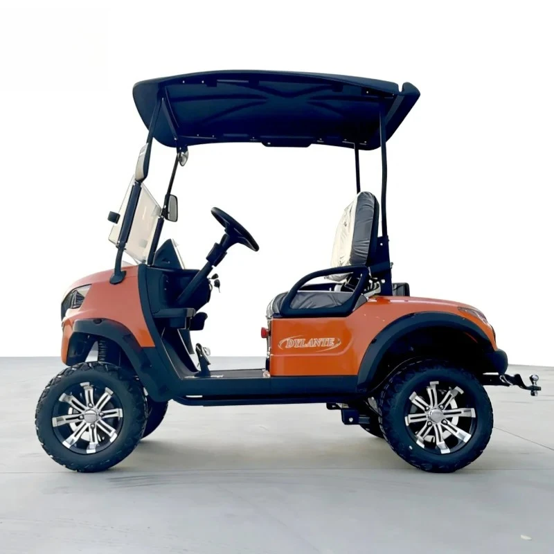 new Hot Sale 2 Row 4 Seat Off Road Electric Golf Cart 60V/72V Lithium Battery Electric Mobility Hunting Golf Cart With Factory