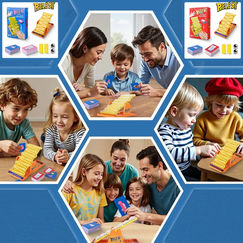 Tilt n Shout Shake Stilt Board Schaakbord Multiplayer Interactief Beantwoording Desktop Speelgoedspel Familiefeest Bordspellen Kinderspeelgoed&*