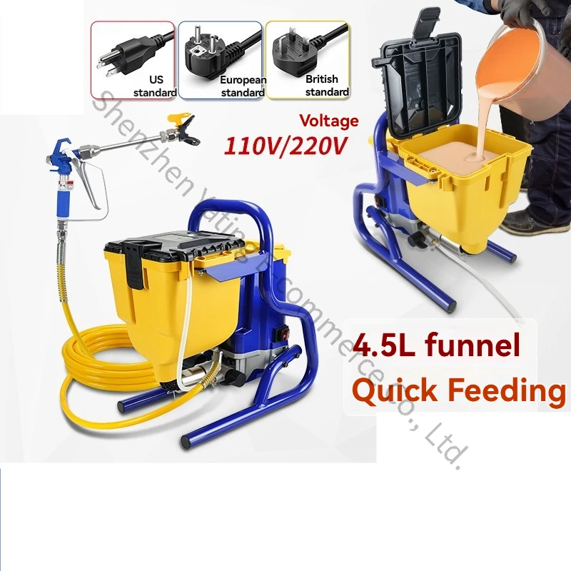 220v 110v High-Pressure Electric Spray Gun  Atomizing Sprayer Paint Automotive Coatings Latex Disinfection Formaldehyde Removal