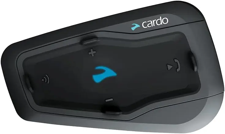 Cardo FRC2P101 - FREECOM 2 Plus Headset sistem komunikasi Bluetooth 2 arah-hitam, dua 2 pak