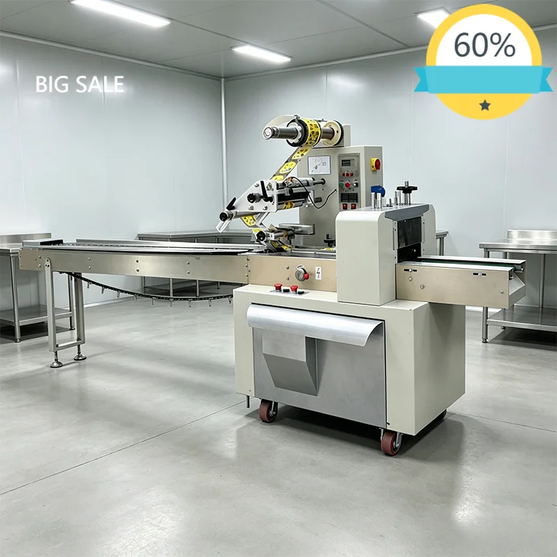 High-Speed Fully Automatic Horizontal Pillow Type Packing Machine Pillow Packaging Machine