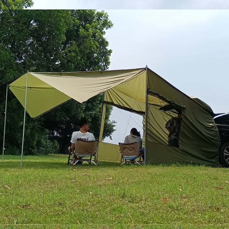 

Traveler Glamping Equipment Folding Connectable Tailgate Car Tent Camping Outdoor Car Tent