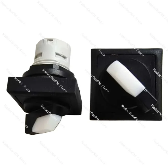 Applicable to Square power supply switching knob switch self-locking two gears aperture 16mm angle V-shaped 90 degrees