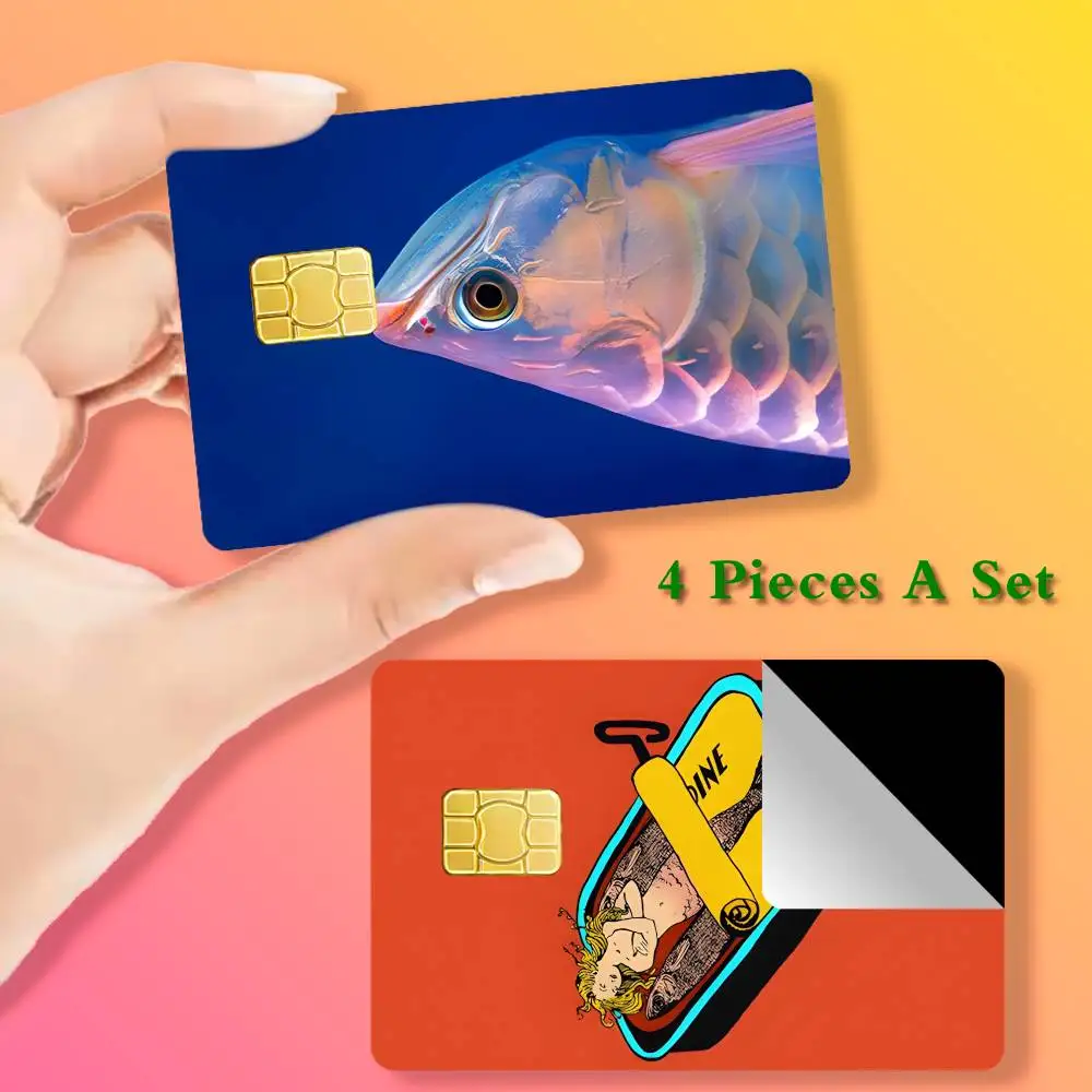 

Sardines Card Stickers Cover Film Sticker for Debit Credit Bank Card Waterproof