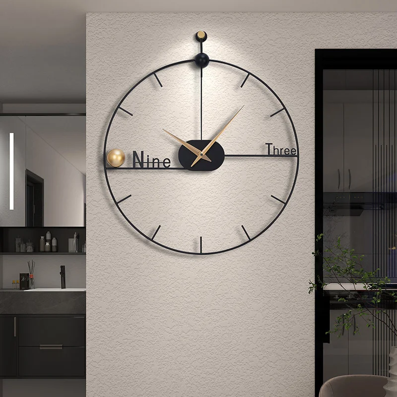 Cheap Quality Wall Watch Clock Transparent Custom Metal Classic Wall Clock Luxury Bedroom Reloj De Pared Living Room Decor
