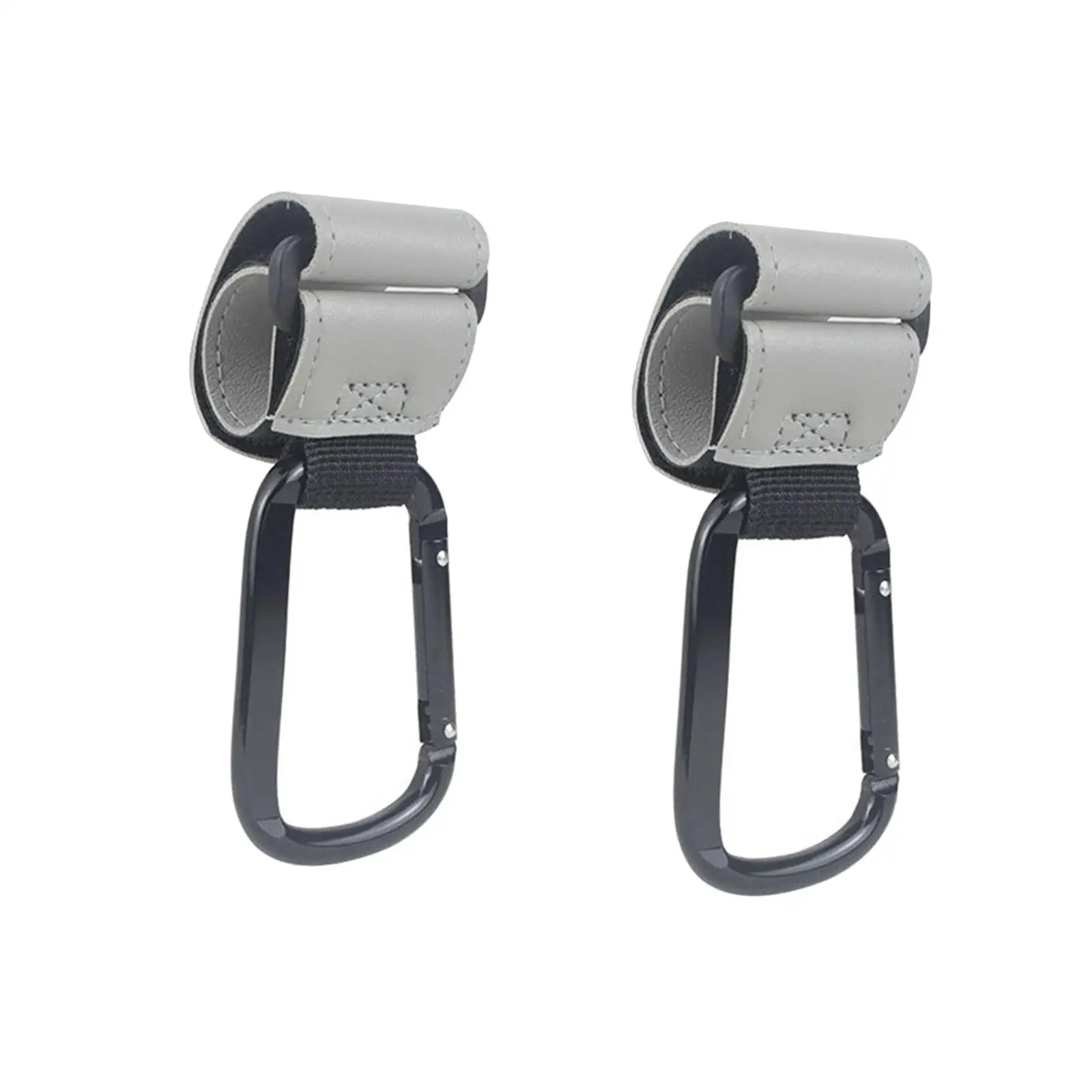 Stroller Hooks Bag Hanging Organizer PU Leather Clip Pram Accessory Universal Baby Stroller Supplies for Travel Use