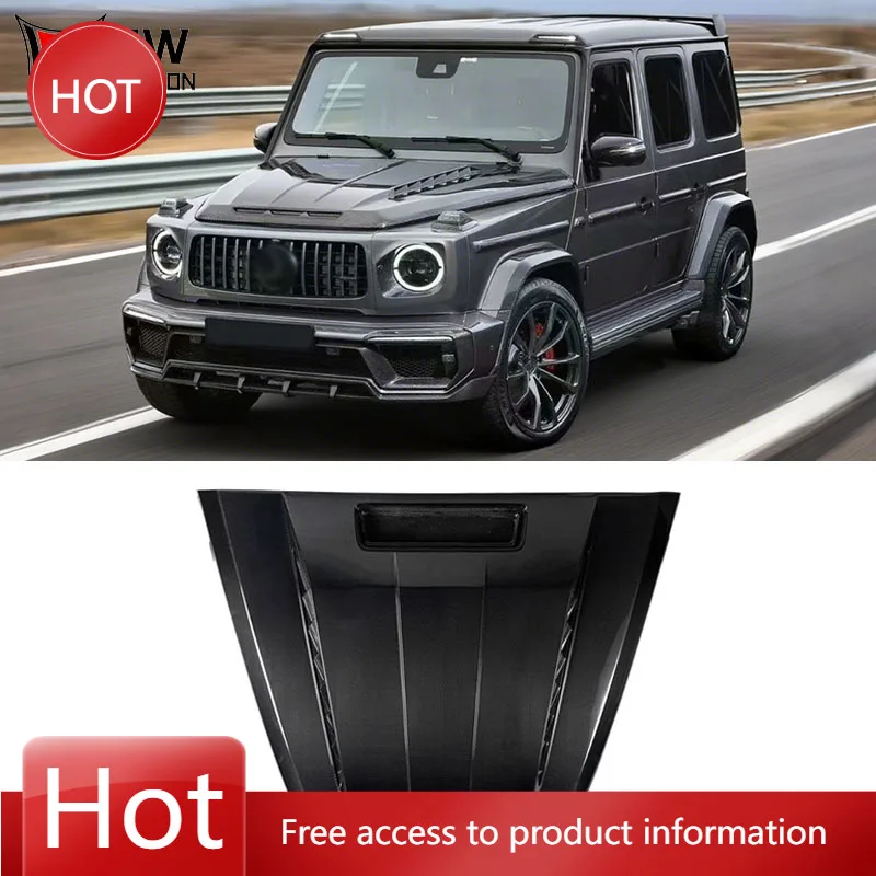 

For G Class W464 Upgrade Dry Carbon Fiber Bodykit TC Style Car Bonnet Scoop Engine Hood Cover New Condition Screws