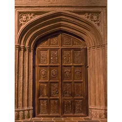 Castle Church Door Gate Backdrop Wizard Magic School Ancient Arch Architecture Background Birthday Party Room Wall Decoration