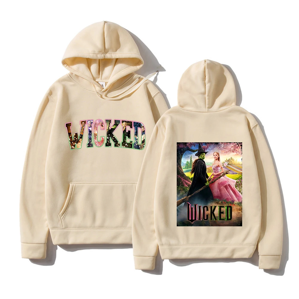 Aesthetic Wicked Fantasy Movie Graphic Hoodie 2024 Men/women Hoodies Harajuku Aesthetic Unisex Winter Fleece Pullover Sweatshirt