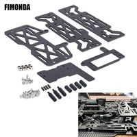 Carbon Fiber Battery Plate & Servo Mount Kit for 1/10 RC Vanquish VS4-10 Phoenix Ultra Pro Fordyce ESC Bracket & Side Panels