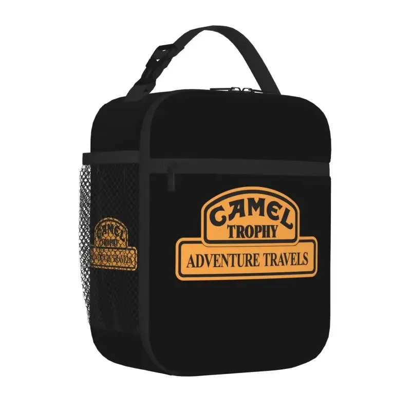 Camel Trophy Racing Insulated Lunch Bag Waterproof Portable Thermal Cooler Lunch Bag for Work School Picnic Food Bento Box