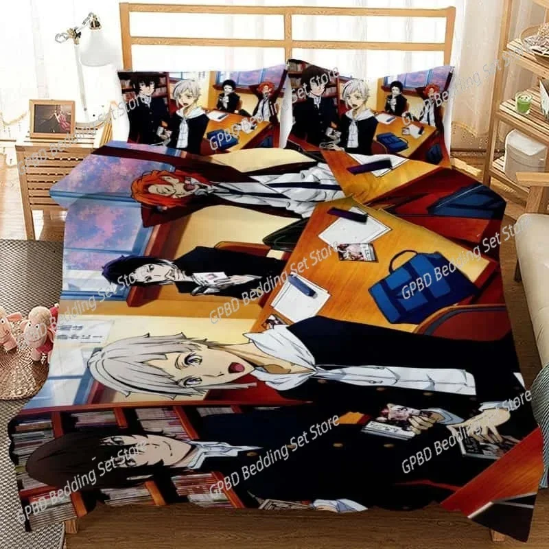 Bungo Stray Dogs  3D NEW Duvet Cover Pillowcase Bedding Set Adult Boy Girl Bedroom Decoration Children Single Double Large