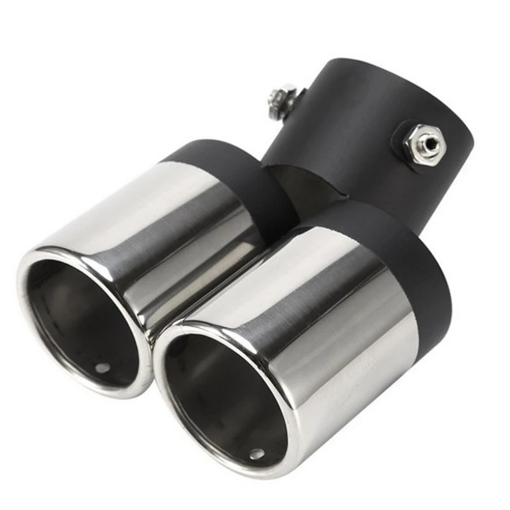 

Tail Throat Modified Exhaust Pipe Cars Exhause Stainless Steel Silver Accessories