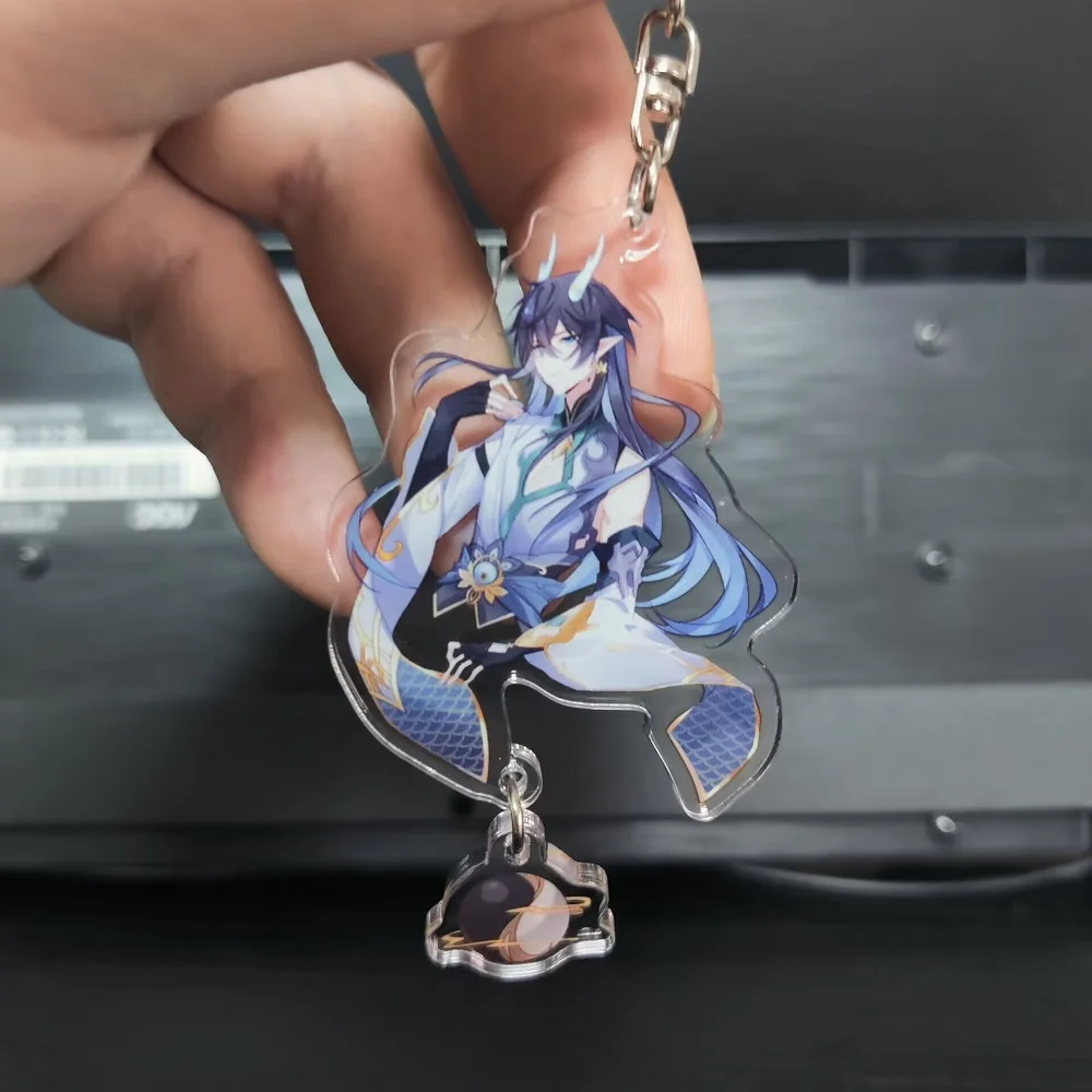 6CM Honkai: Star Rail Anime Figure Dan Heng> Imbibitor Lunae Blade Sampo Koski Cosplay portachiavi in acrilico modello Toy Decor Pendant