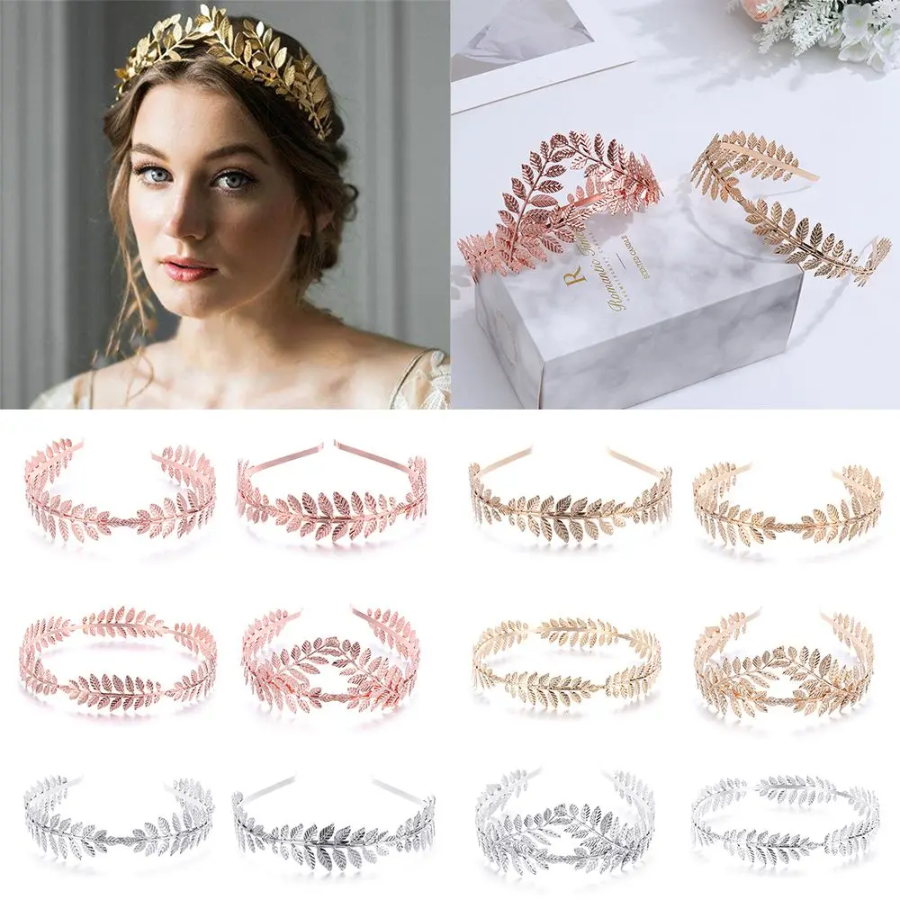 Tiara Jewelry Hair Bands Leaves Hair Hoop Wedding Hair Crown Bride Headbands Gold Leaves Wreath