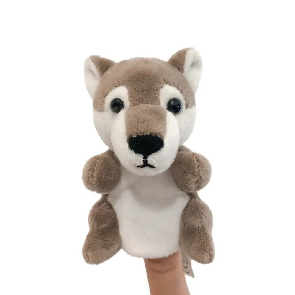 Role Play Finger Puppets Stuffed Doll Storytelling Animal Hand Puppets Kawaii 9cm Puppets Plush Toy Party Favors