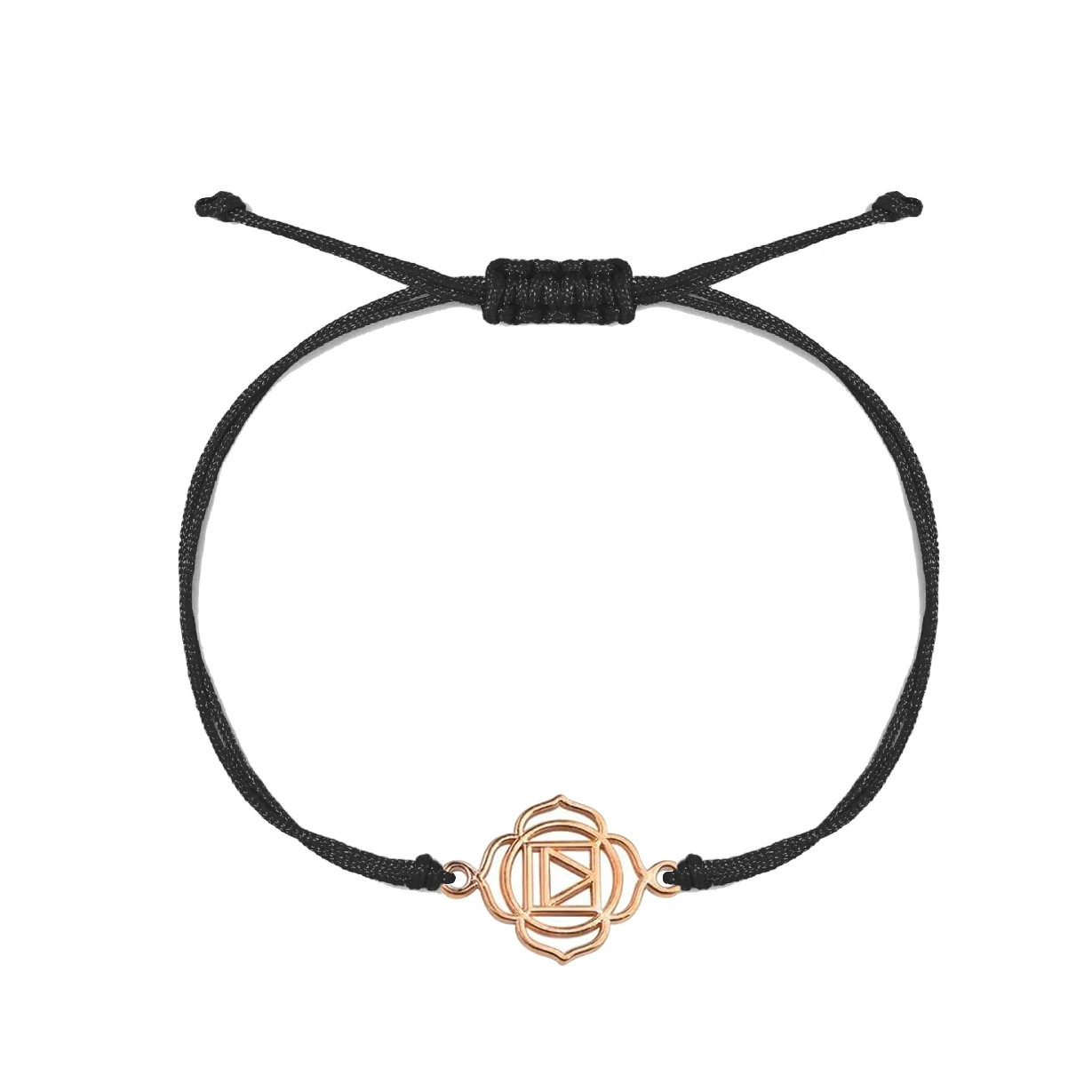 Zinc Alloy Chakra Muladhara Charm Bracelet Women New Fashion Amulet Yoga OM Energy Red String Rope Handcrafted Jewelry Present