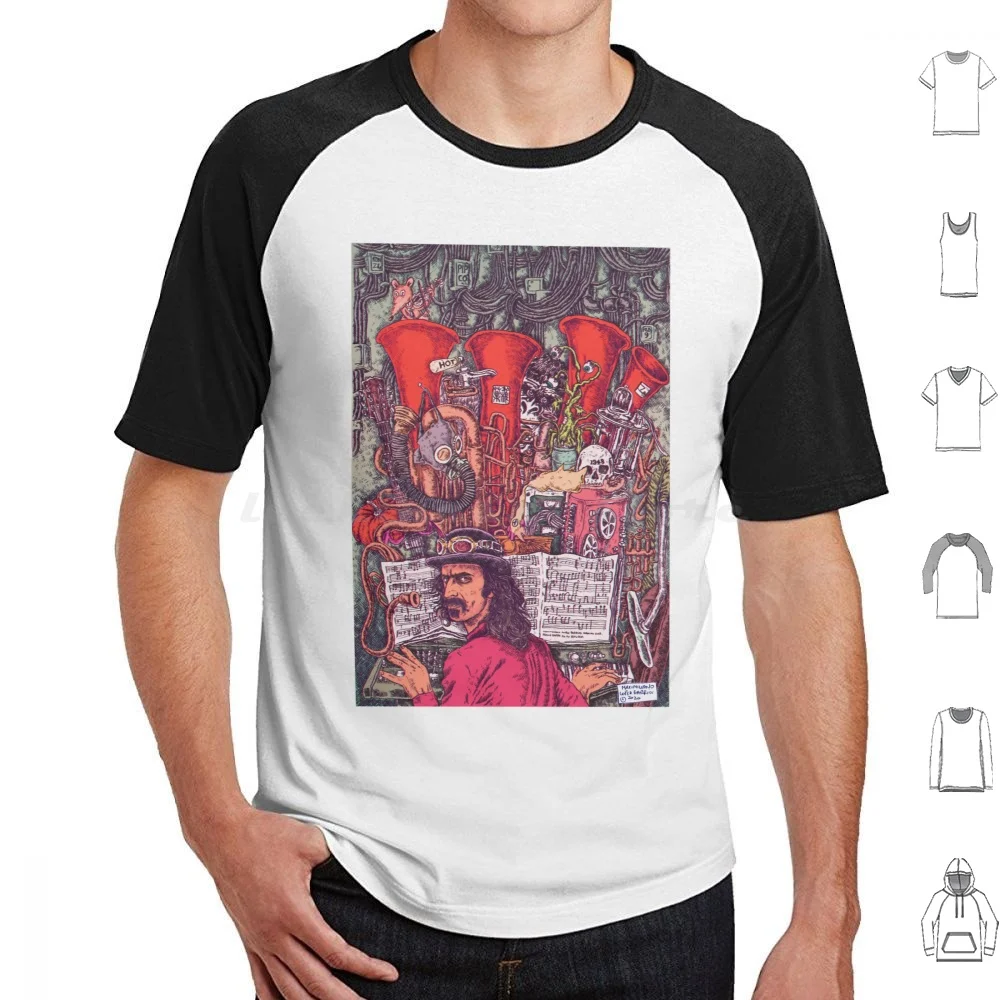 Frank Zappa N°1 , By Lopez Barrios T Shirt 6xl Cotton Cool Tee Frank Zappa Band Comic Frank Zappa Portrait Guitar Humor Lowbrow