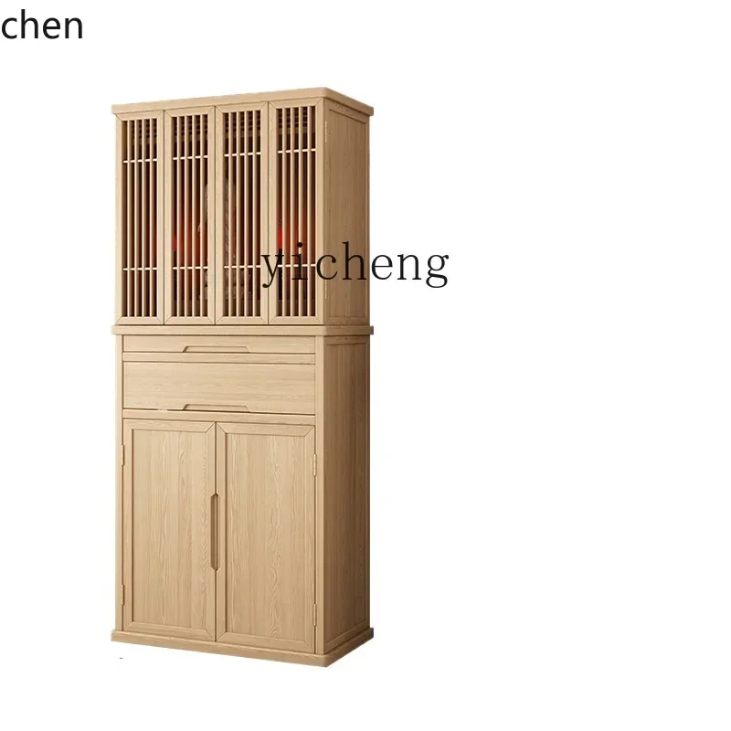 YFY  Buddha Shrine Altar Clothes Closet Shrine Buddha Shrine God of Wealth Bodhisattva Worship Table Buddha Statue Home