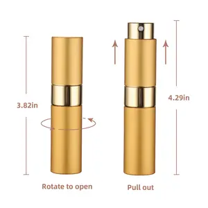 مجموعة السفر بخاخات عطرية ، 2 قطعة ، 4 ملحقات ، 8 مل ، 2 زجاجة رذاذ ، 1 قمع ، 1 قطارة ، قش زنبركي ، استغناء إلهي أفضل 8 آلات صنع قش للمبيعات - رقم 1