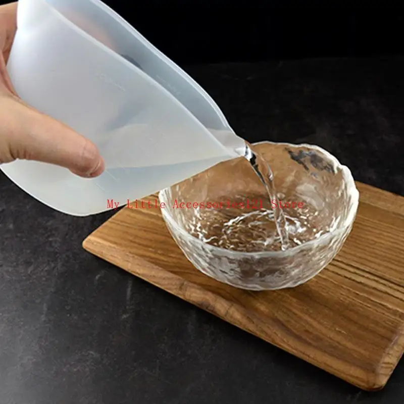 250ml/500ml Handmade Silicone Measuring Cup for Resin Non-Stick Mixing Cups Tools Precise Scale for Resin DIY Craft