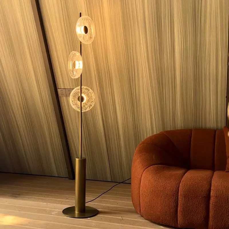 Crack Living Room Coffee Table Sofa Floor Lamp Simple Personality Study Bedroom Decoration Atmosphere