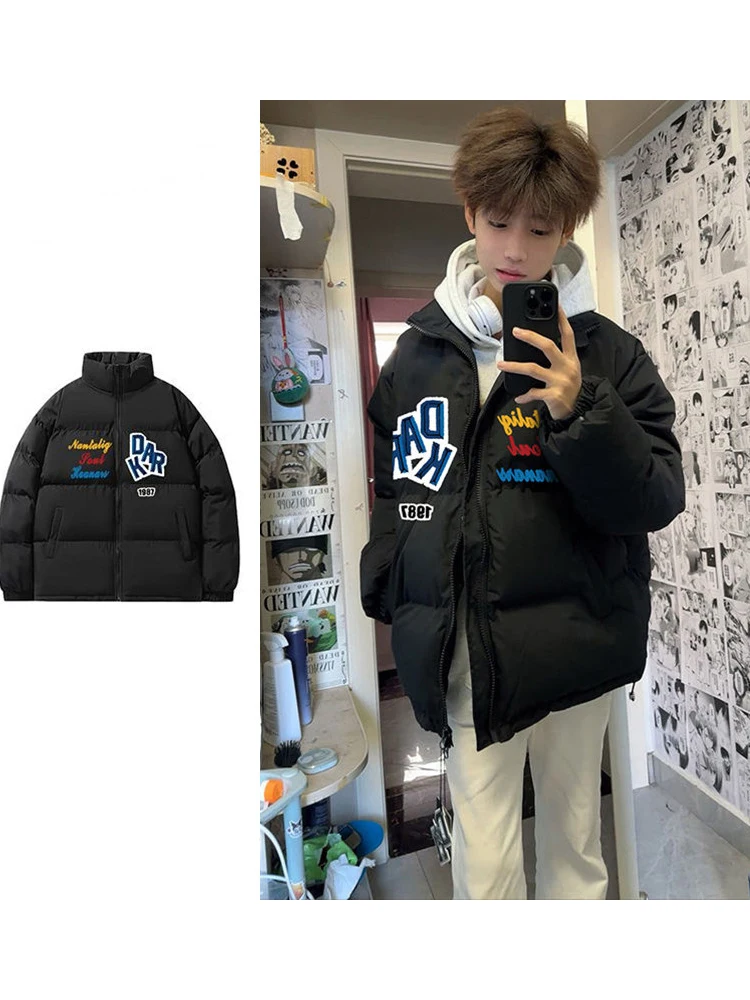 

plus Size Women's Cotton Jaet Thiened Warm Bread Sle Stand Collar Winter New Arrival Faionable Commute Loose Fit Zipper