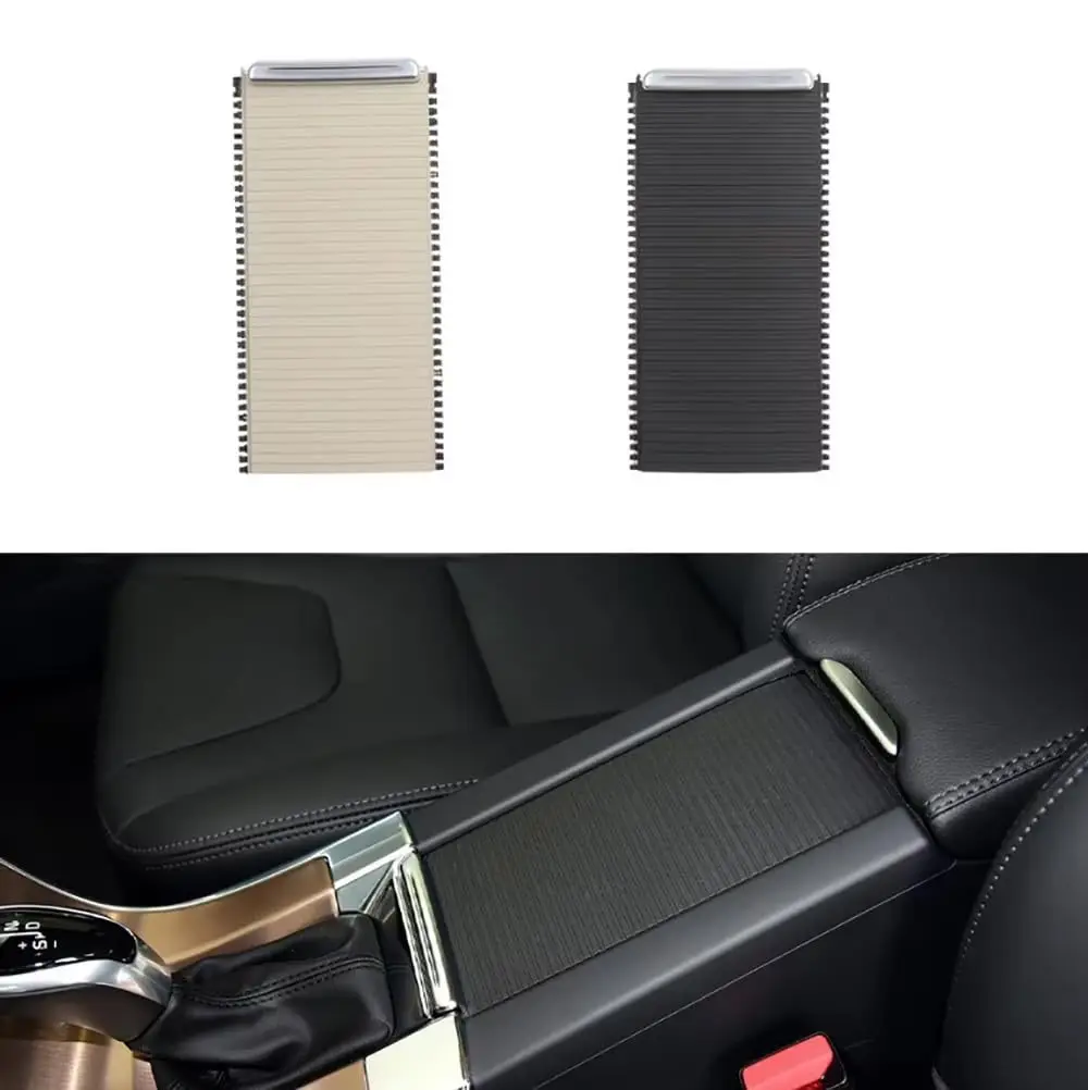 

For Volvo XC60 S60 2011 2012 2013 2014 2015 2016 39868873 Cup Holder Pull Slide Roller Blinds Center Armrest Box Cover Plate