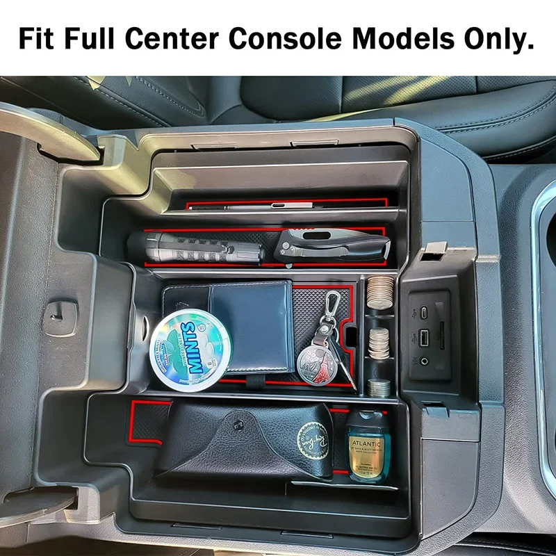 For 2019-2023 GMC Sierra/Chevy Silverado 1500 and 2020-2023 Sierra/Silverado 2500HD/3500HD Organizer In The Car Accessories