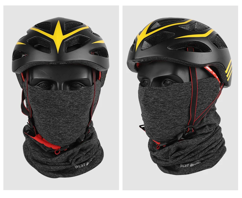 WEST BIKING Winter-Radschal, Bandana, Fleece-Halswärmer, dehnbar, hautfreundlich, Gesichtsmaske, Kopfbedeckung zum Skifahren, Laufen, Wandern – Detail 15
