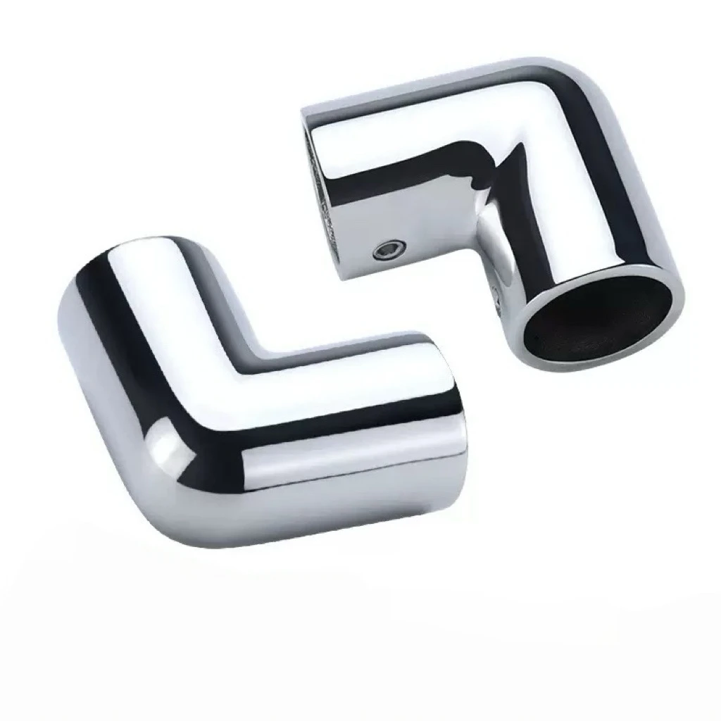 MARINE 316 STAINLESS STEEL BIDIRECTIONAL PIPE ELBOW FITTING, RAIL TUBE CONNECTOR ASSEMBLY, 22MM/25MM/30MM/32MM FOR YACHT BOAT