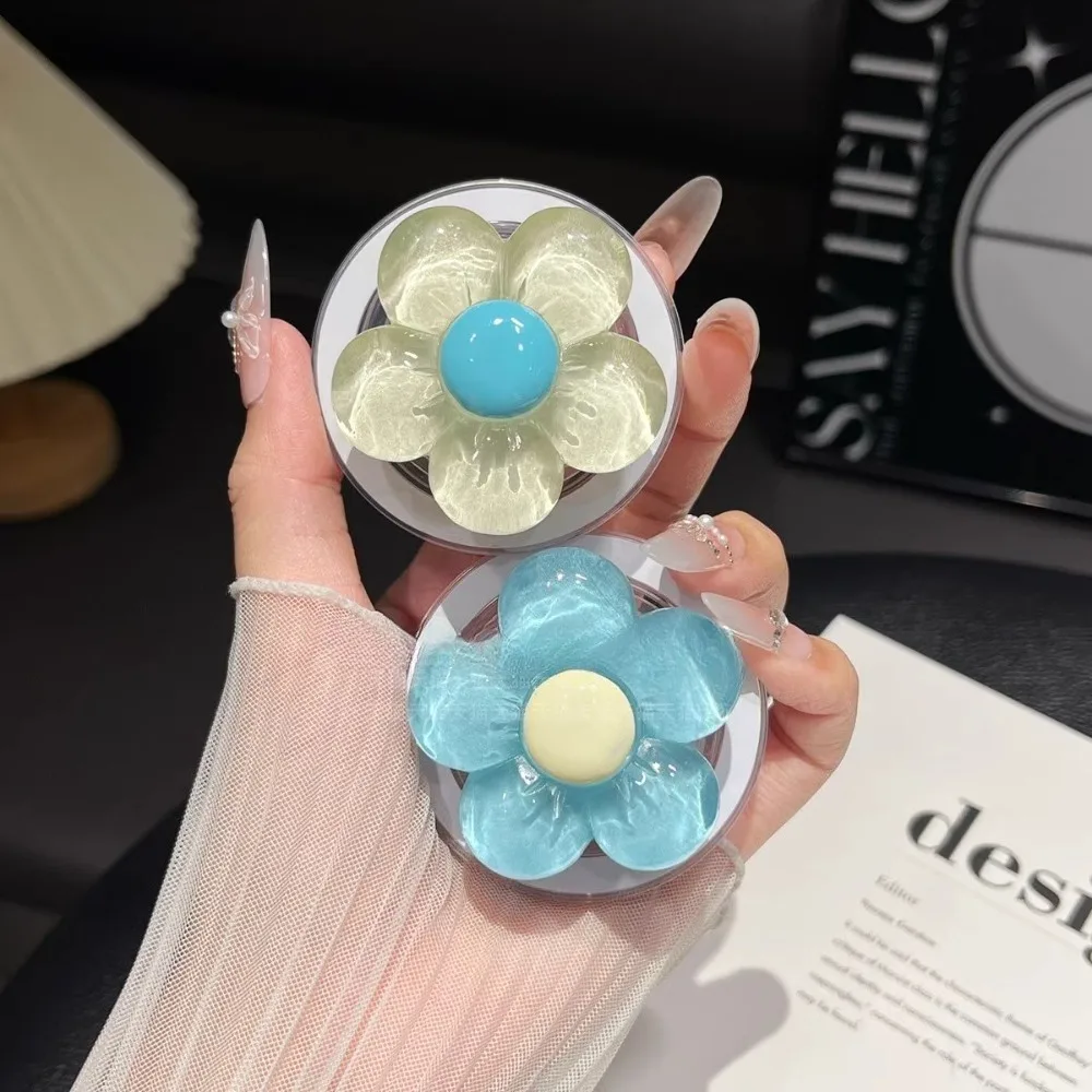 

Korea Cartoon INS 3D Flower Magnetic for Magsafe Phone Griptok Grip Tok Bracket for IPhone Samsung Foldable Case Holder Bracket