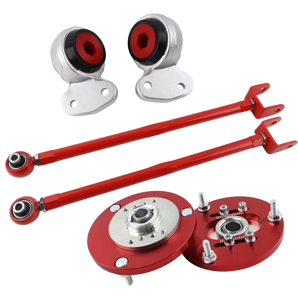 Set Rear Control Camber Arms Control Arm Bushings Camber Plates Adjustable Rear Lower  For BMW E36 316 M3 E46 Z4 Suspension