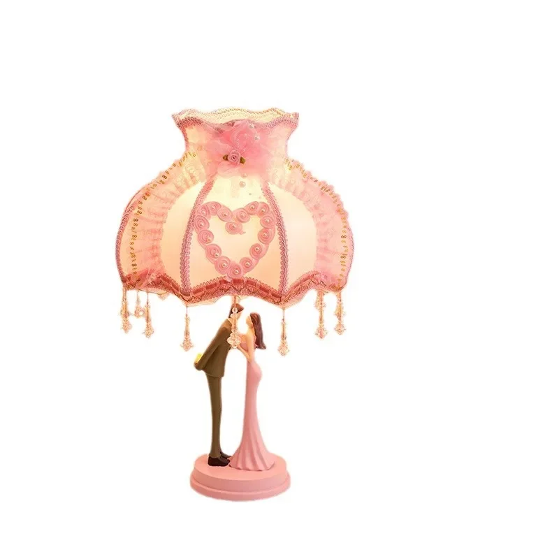 

Wedding table lamp wedding room bedside lamp bride wedding dowry happy lamp