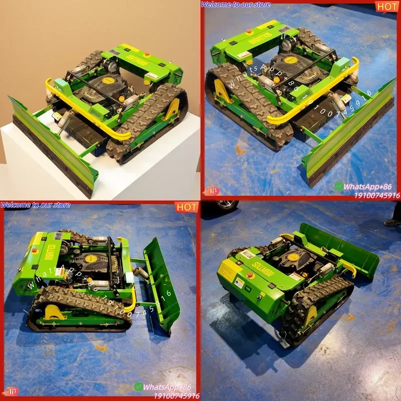 CE Certificate High Stability Crawler Lawn Mower Intelligent Remote Control Design for Hillside and Slope Mowing Tasks