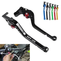 Palancas de embrague y freno ajustables para motocicleta, mangos cortos y largos, CNC, accesorios para YAMAHA MT125 MT 125 MT-125 2014-2021