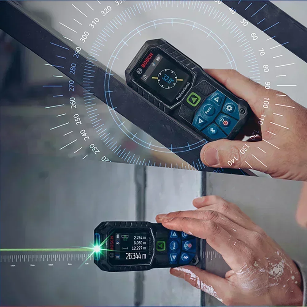 Bosch  GLM 50-27 CG Professional Laser Measure Instrument Green Laser Rangefinder IP65 Bluetooth Electronic Measuring Rule