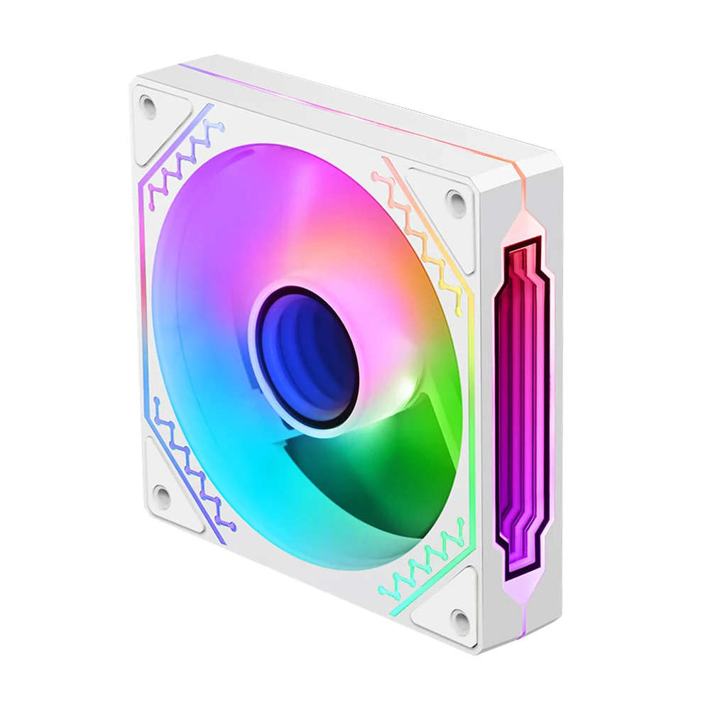 Aigo AIR12S RGB Fan Pc Computer Case 120mm 4pin PWM Cpu Water Cooler kit Fans Unlimited Space Argb 12cm Ventilador Cooling Fan image 6