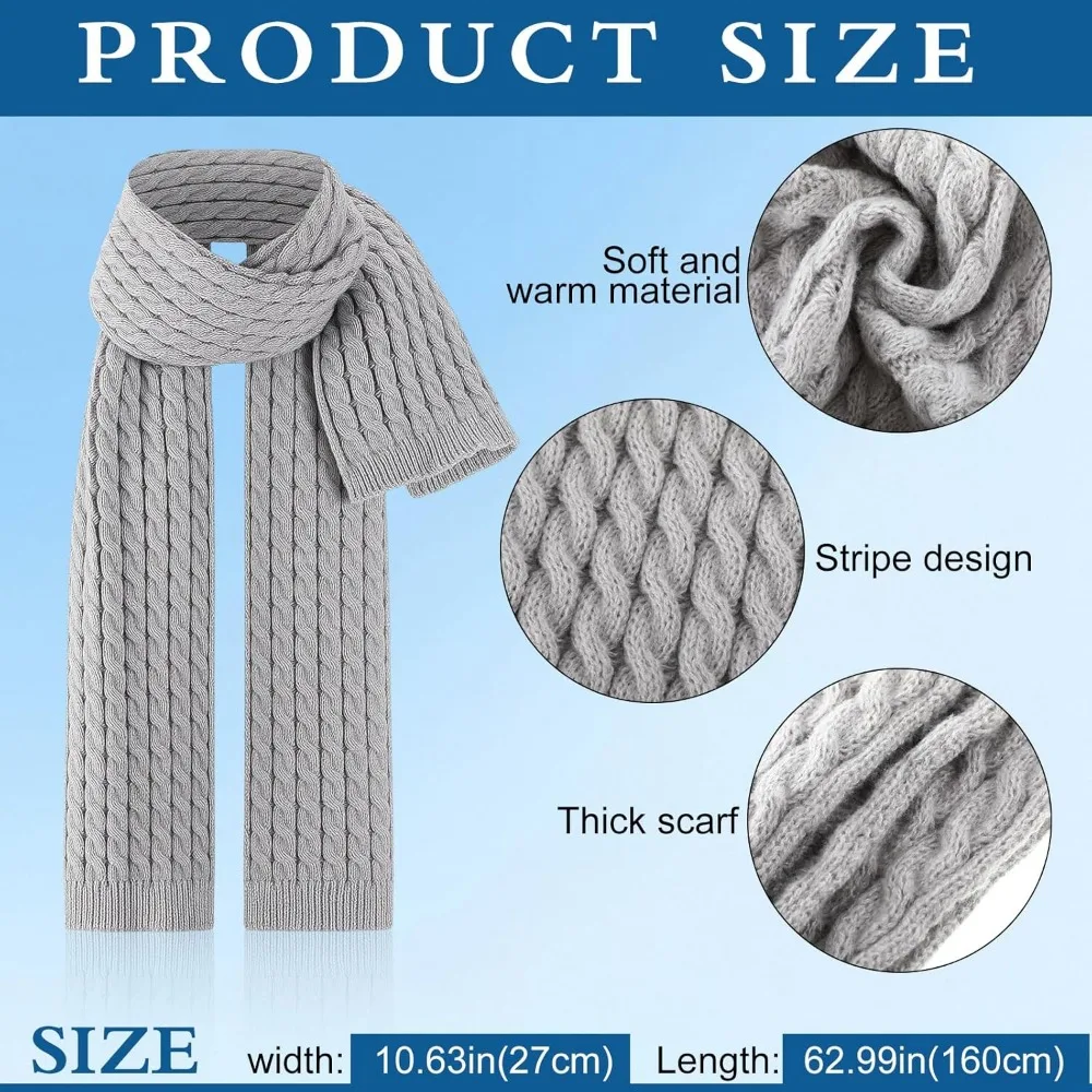 قبعة شتوية، وشاح، قفازات، مجموعة 4 في 1 لتدفئة الأذن للجنسين، ملحقات محبوكة بشاشة تعمل باللمس، مثالية للطقس البارد والخارجي