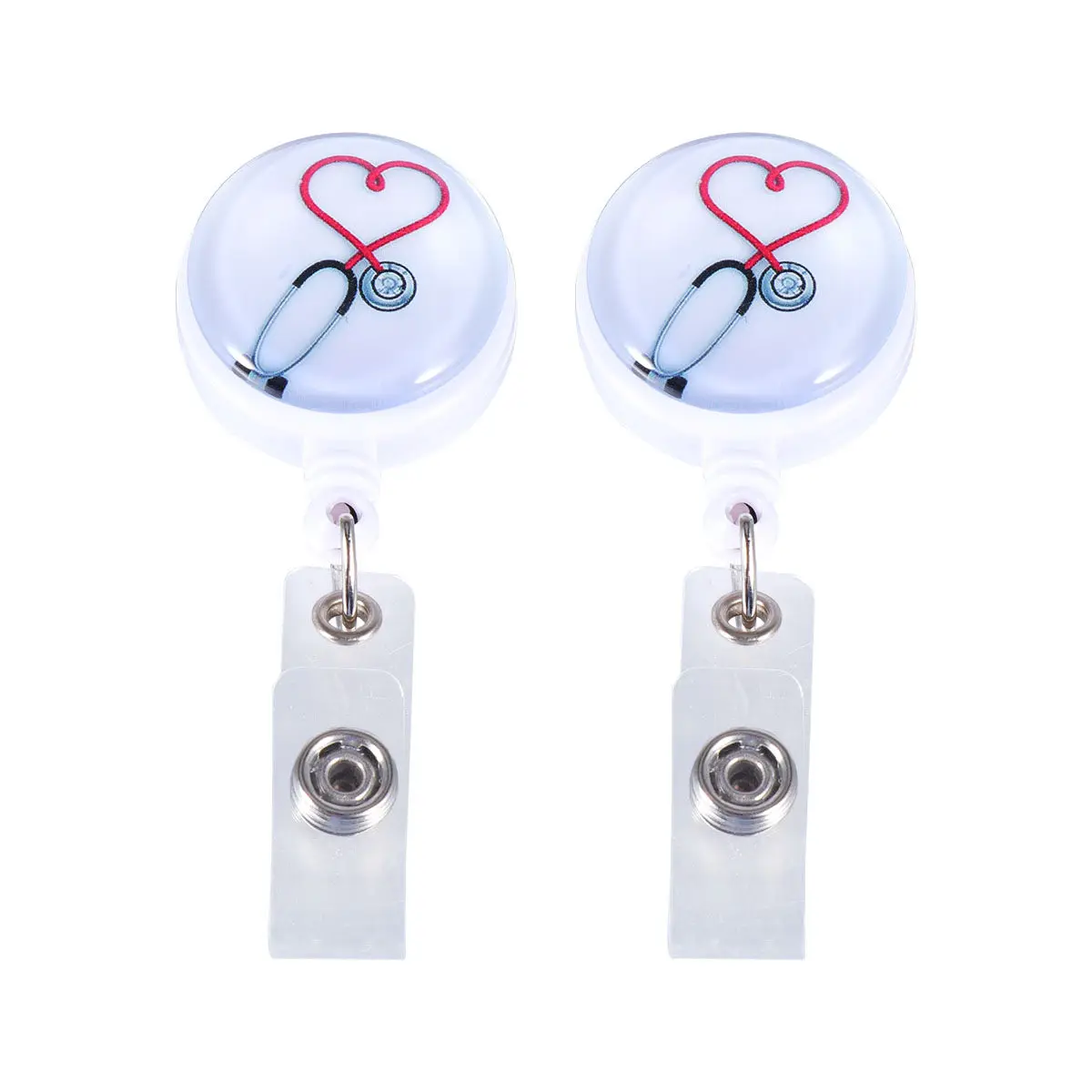 2Pcs Easy Pull Badg…