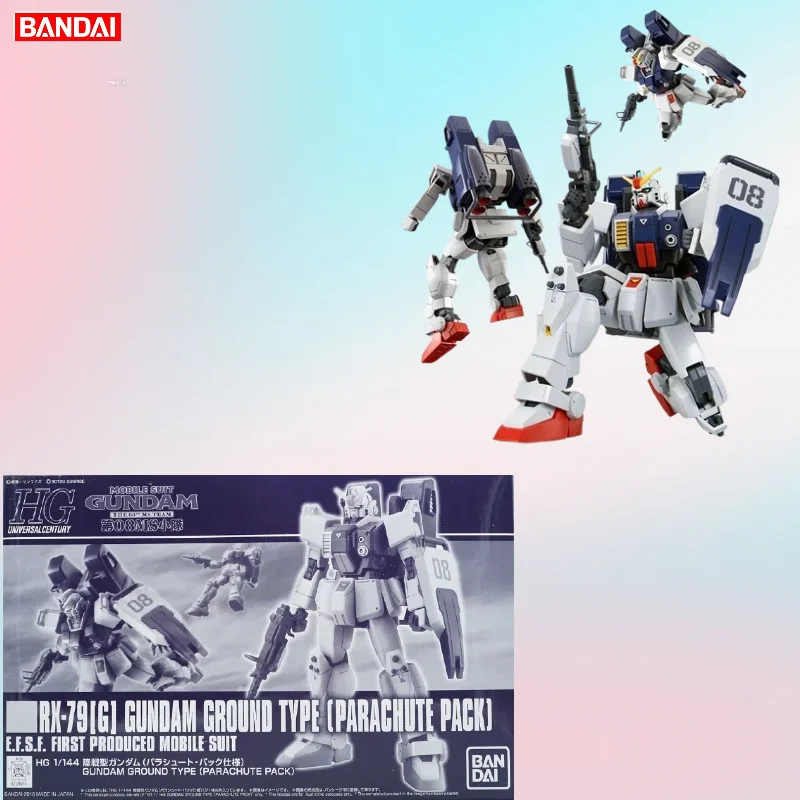 

【IN STOCK】Bandai HG 1/144 RX‑79[G] Gundam Ground Type Parachute Pack Collection Model Action Figure Boys Toys Gifts