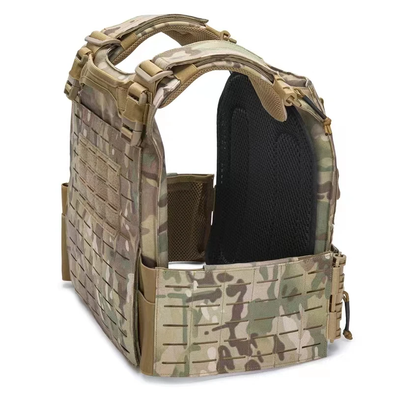 Imagem -06 - Tactical Body Armor para a Caça Plate Carrier Colete Tático ao ar Livre Proteção Laser Ajustável Molle Sistema 1