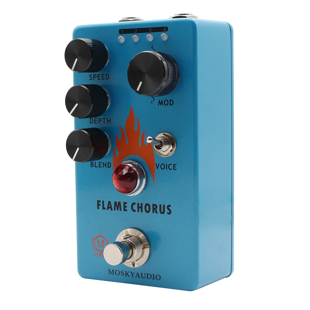 MOSKYAUDIO FLAME CHORUS Guitar, Bass Effect Pedal, Chorus Pedal