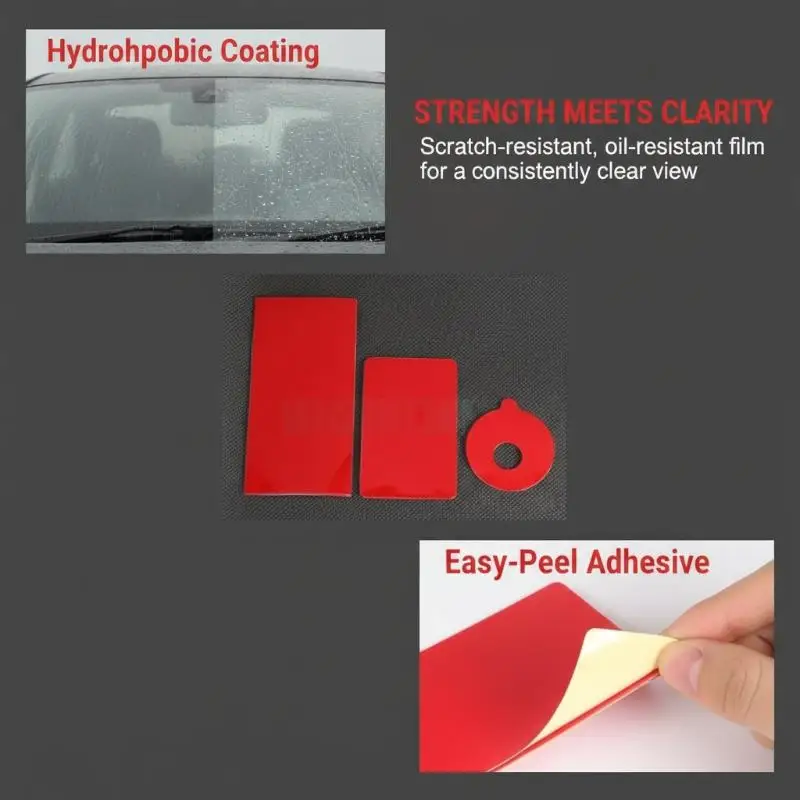 

Auto Rain Sensor Adhesive Gel Pad 1PCS Self Adhesive UV Resistant Film for Car Windshield Rain Sensor Replacement Accessories