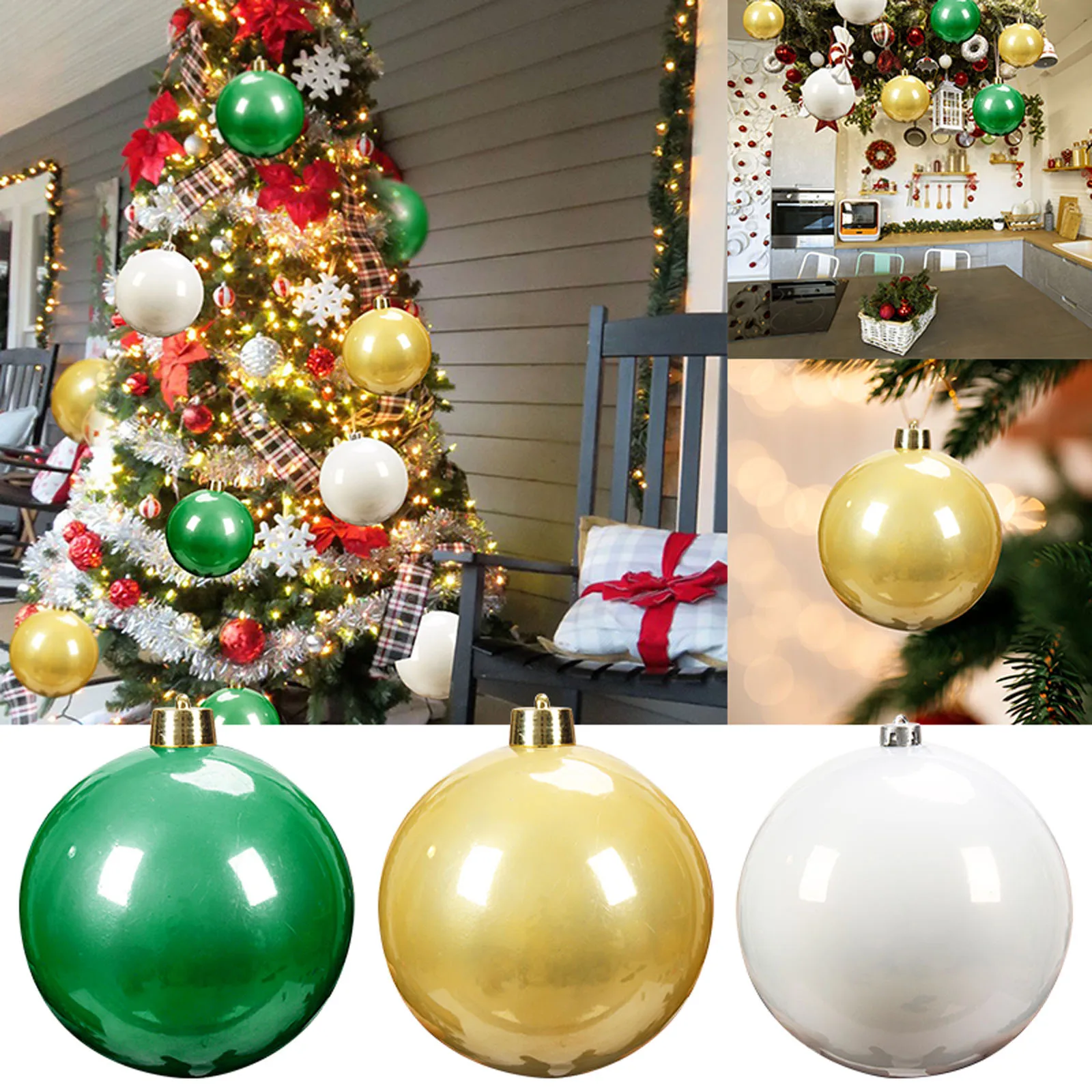 

Christmas Ball Ornament Tree Decorative Shatterproof Decoration Hanging Xmas For Anniversary Wedding Party Holiday Supplies 2025