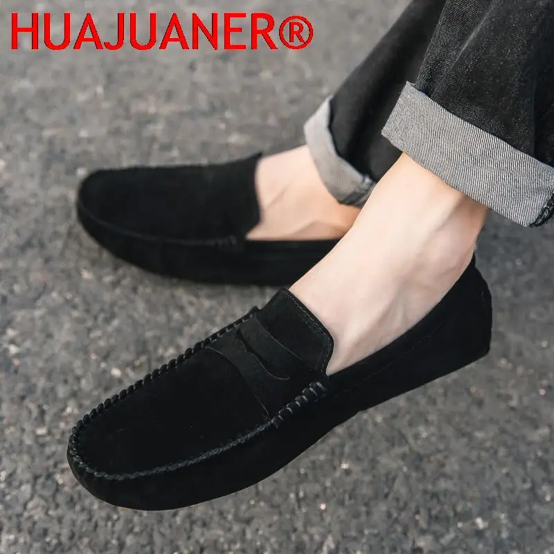 Big Size 38-49 Men Casual Shoes Luxury Moccasins Men's Shoes Genuine Leather New Mens Loafers Slip On Male Flats Driving Shoes