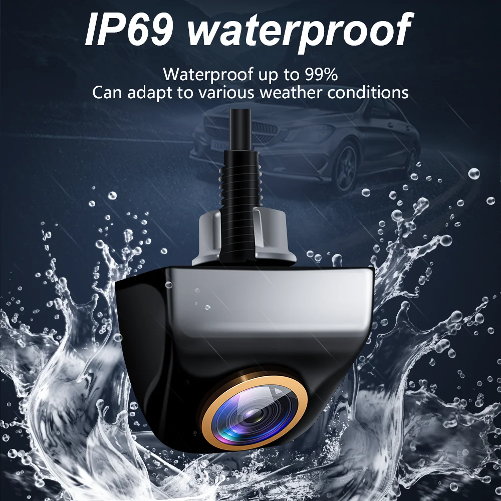 

Car Camera 1920x1080P Front Camera Car Rear View Fisheye Golden Lens 170° Full HD Night Vehicle Back Reversing AHD Vision