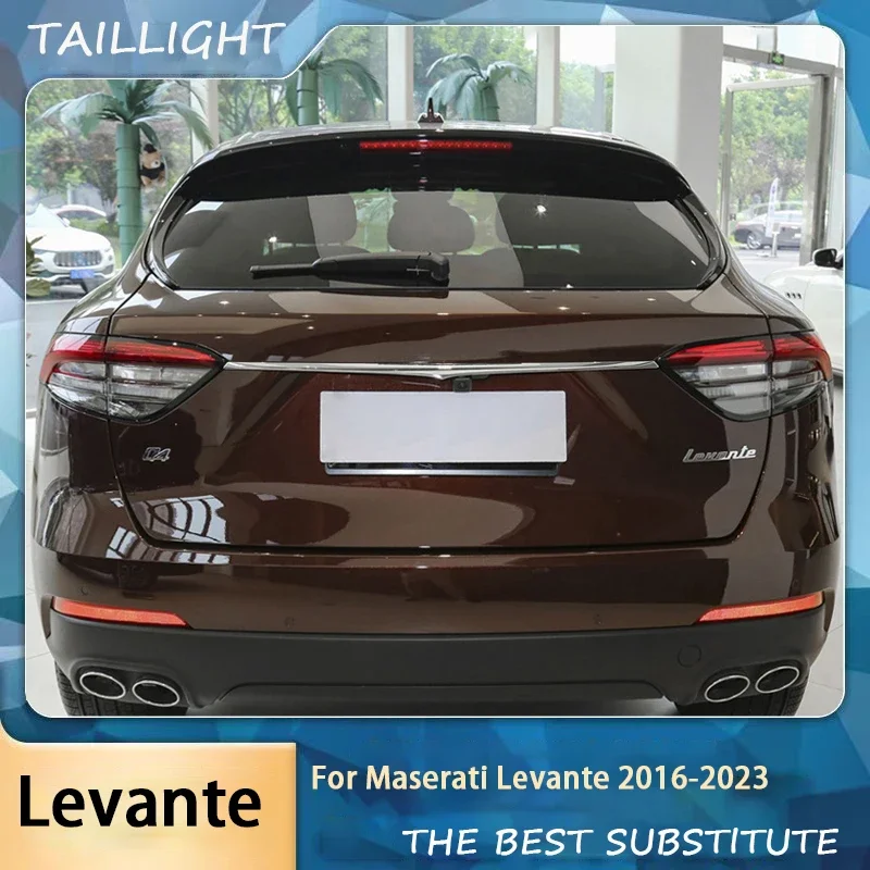 For Maserati Levante 2016-2023 Taillight Assembly Modified LED Light DRL Brake Flowing Turn Rear Lights Car Lamp Accessories