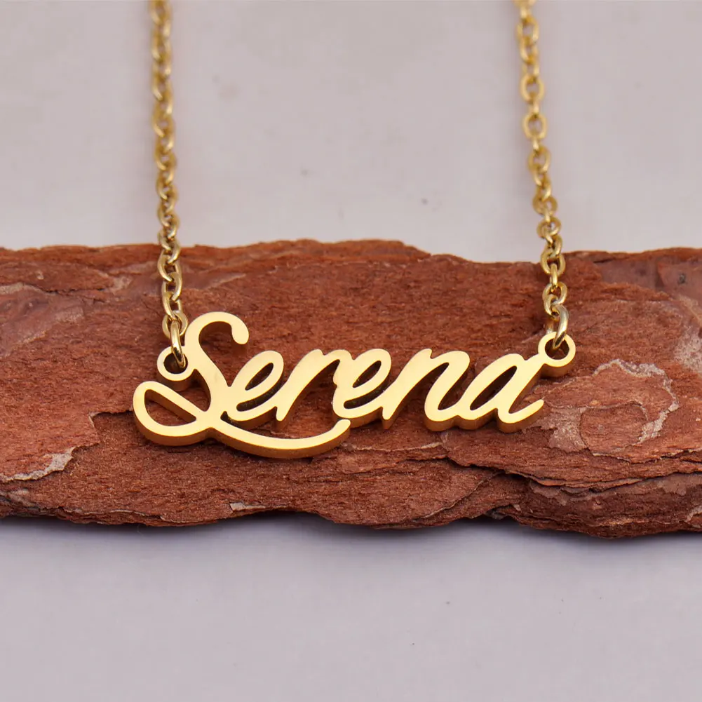 

Serena Gold Plated Custom Name Necklace for Women Personalized Jewelry Pendant Gift for Mom Girlfriend Birthday
