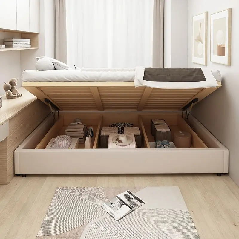 Tatami encrypted rib frame, bedroom floor bed, B&B hotel, floor-to-ceiling, no bedside bed frame
